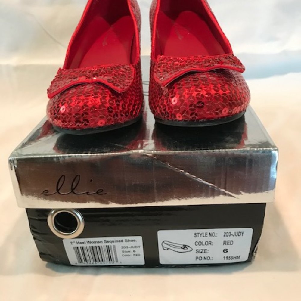 Halloween Ellie Red Sequence shoes Size 6